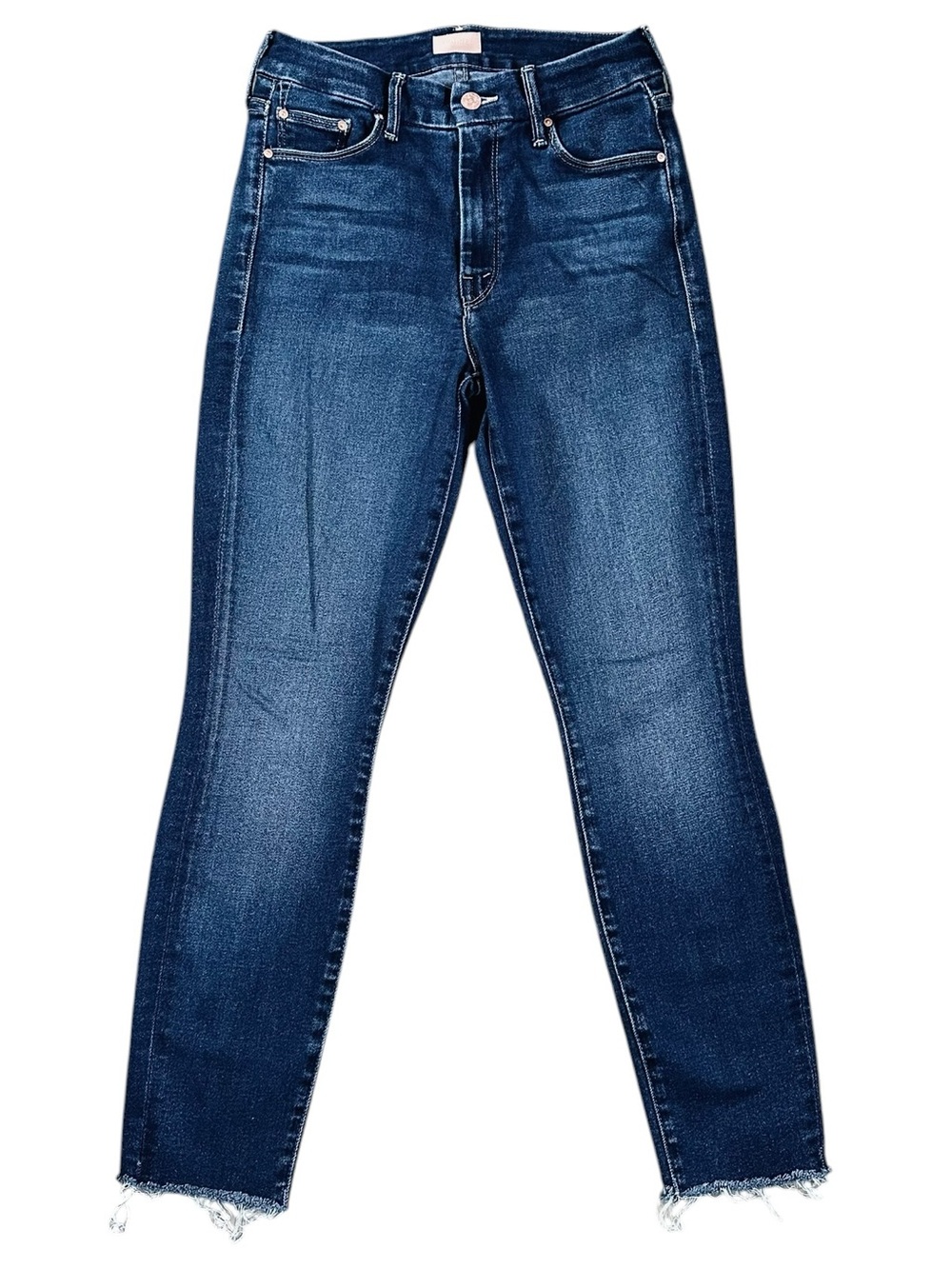 MOTHER The Looker Ankle Fray stretch raw hem ankle jeans size 27